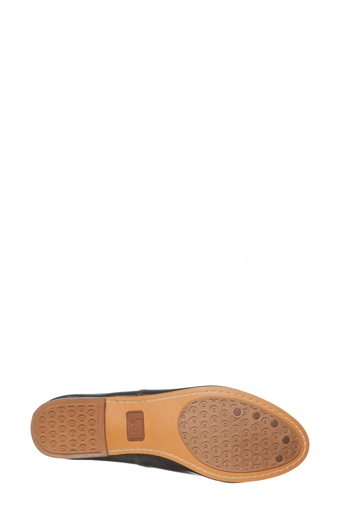 'Fogo' Two Tone Slip On Oxford, Alternate, color, BLACK
