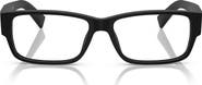 Prada 57mm Rectangular Optical Glasses