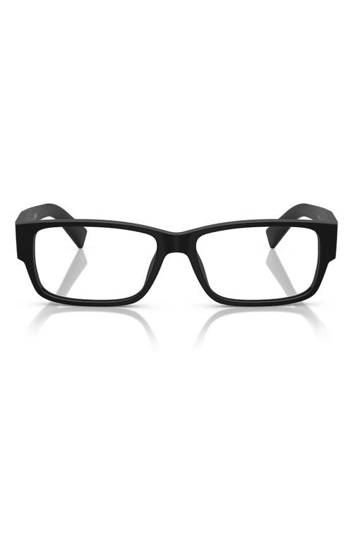 Prada 57mm Rectangular Optical Glasses
