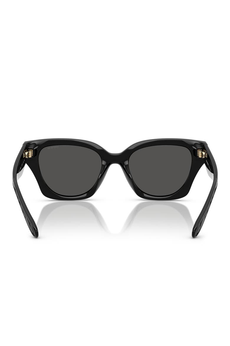 53mm Square Sunglasses, Alternate, color, BLACK / GREY SOLID