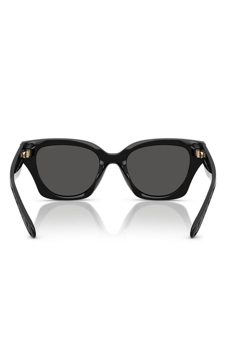 COACH 53mm Square Sunglasses, Alternate, color, Black / Grey Solid