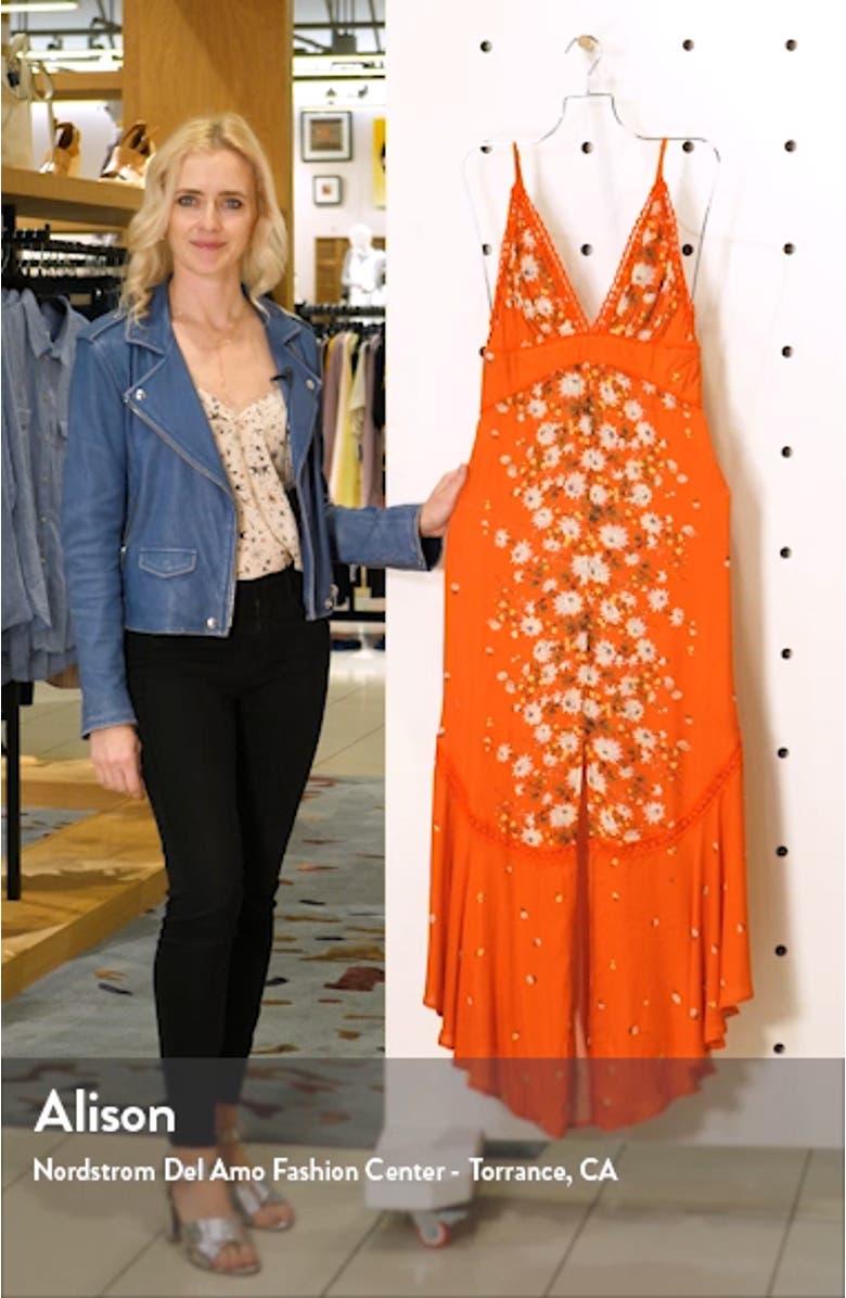 Paradise Floral Print Maxi Dress, sales video thumbnail