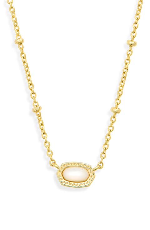 Gift Boxed Mini Elisa Mother-of-Pearl Pendant Necklace