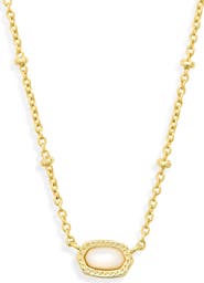 Kendra Scott Gift Boxed Mini Elisa Mother-of-Pearl Pendant Necklace
