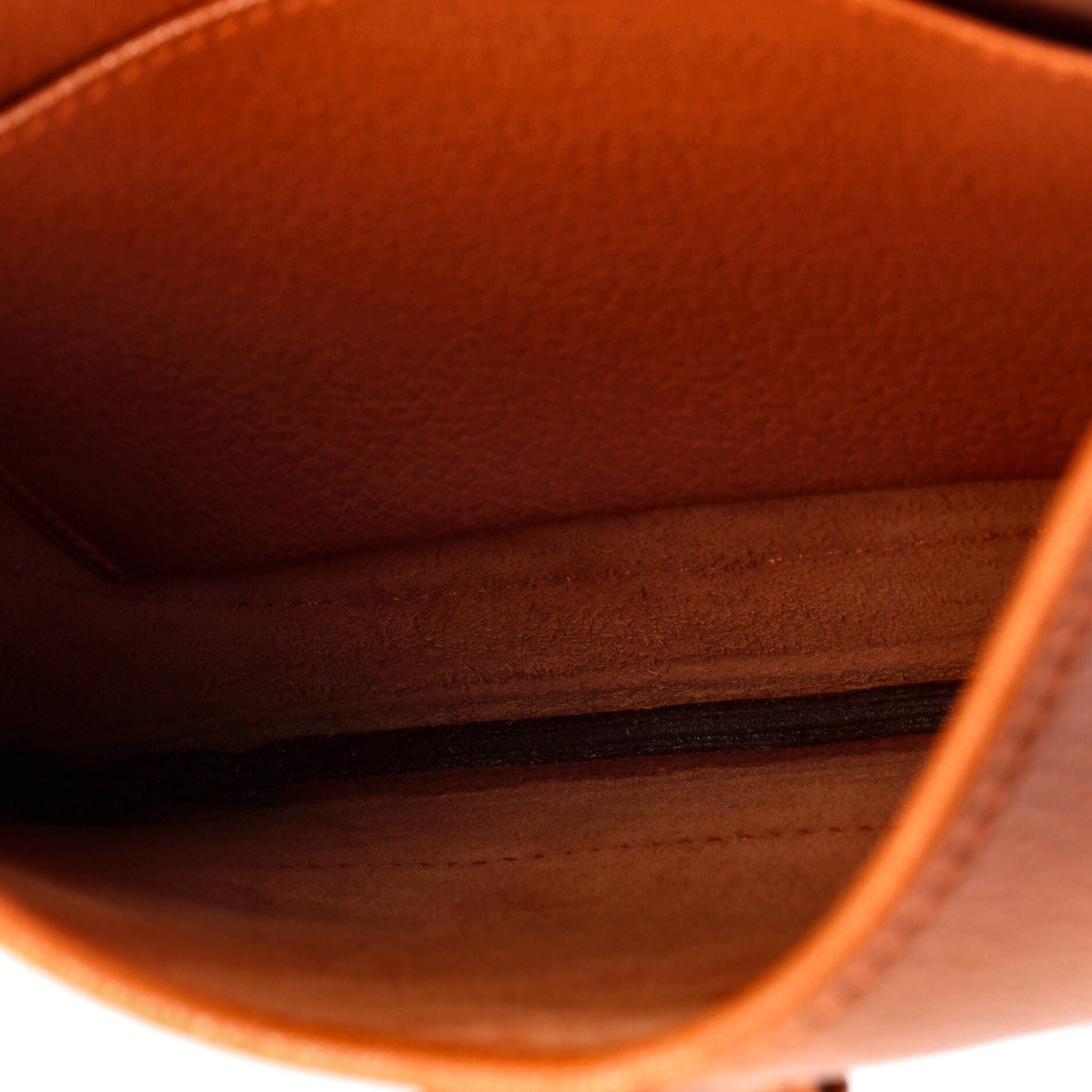 Pre-Owned Hermes Trim Bag Chevre de Coromandel 23, Alternate, color, Potiron