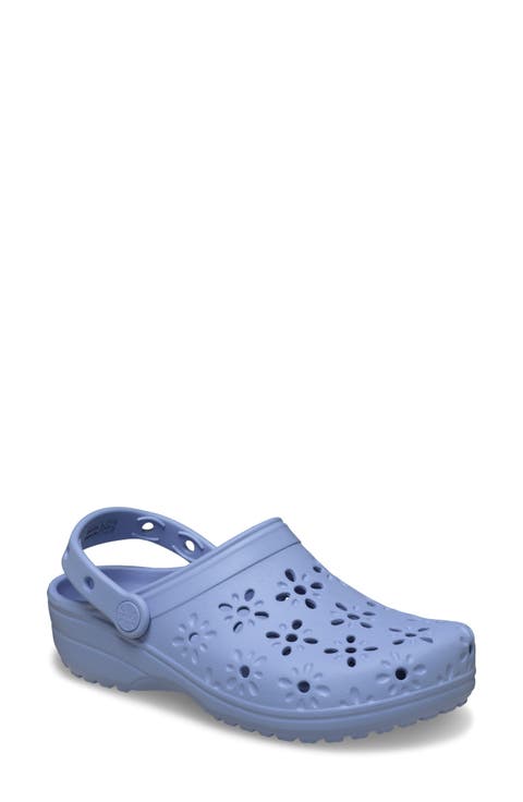 Classic Floral Cutout Clog