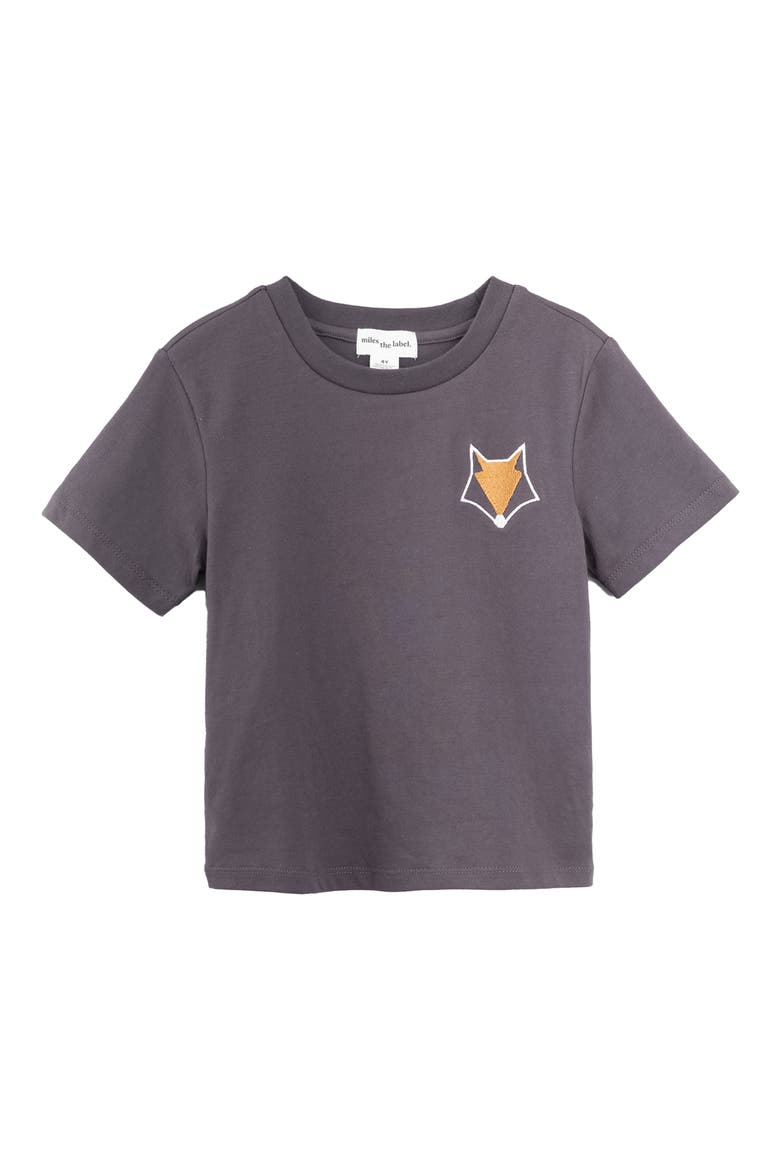 Kids' Fox Shirt, Main, color, 902 DARK GREY