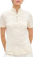 ALIGNE Stevie Half Zip Linen & Organic Cotton Sweater
