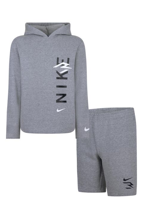 Kids' Logo Pullover Hoodie & Shorts Set (Big Kid)