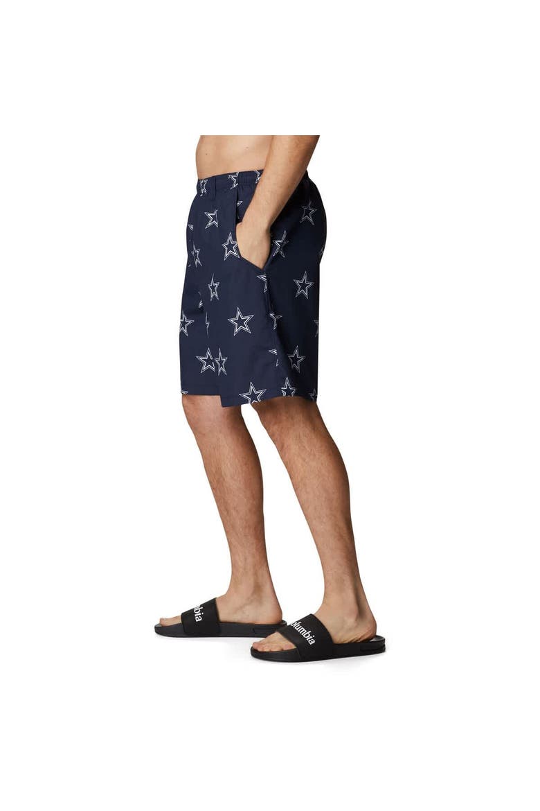 Men's Columbia Navy Dallas Cowboys Backcast III Printed Shorts, Alternate, color, Navy