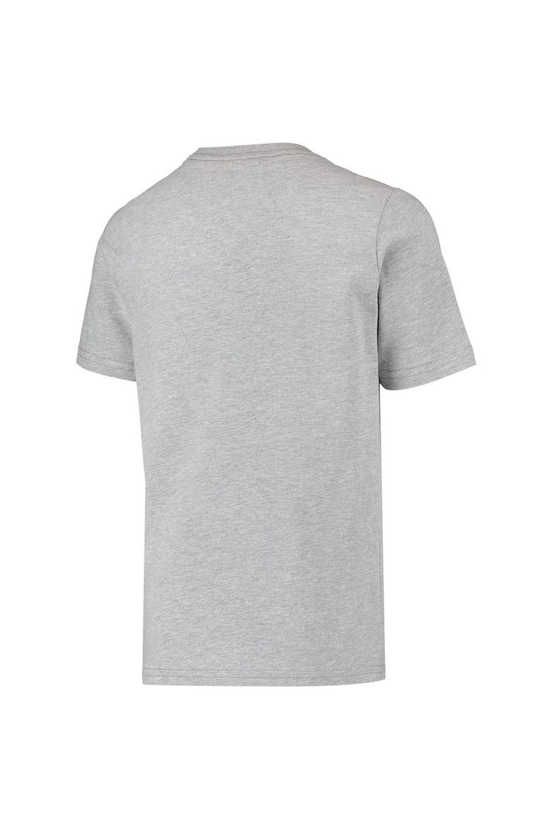 Youth Mitchell & Ness Drazen Petrovic Heathered Gray New Jersey Nets Hardwood Classics King of the Court Player T-Shirt, Alternate, color, Heather Gray