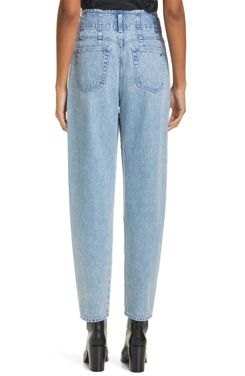 rag & bone Darted '90s Ultra High Waist Tapered Jeans, Alternate, color, 