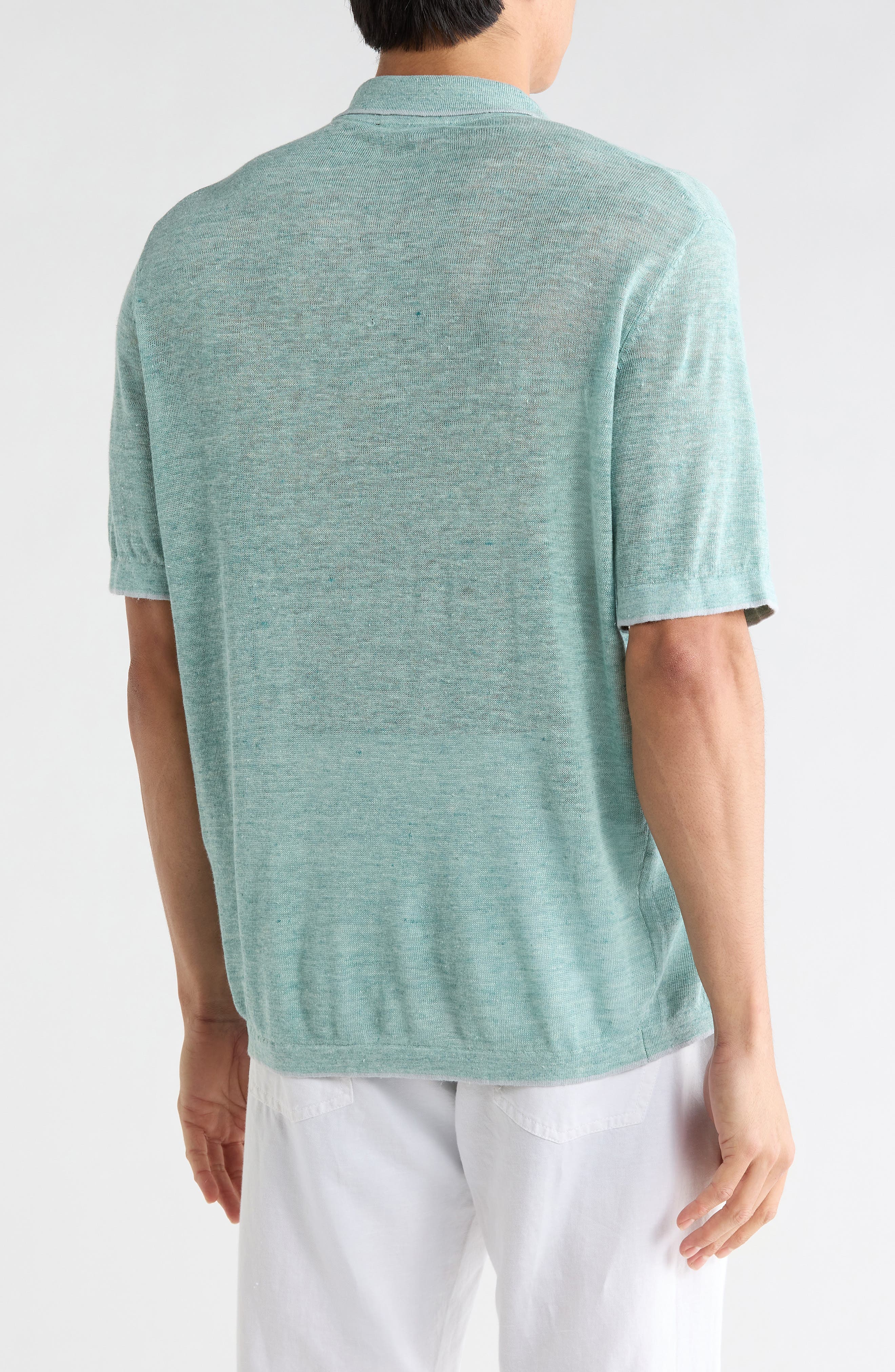Costa Short Sleeve Sweater Polo - image 4