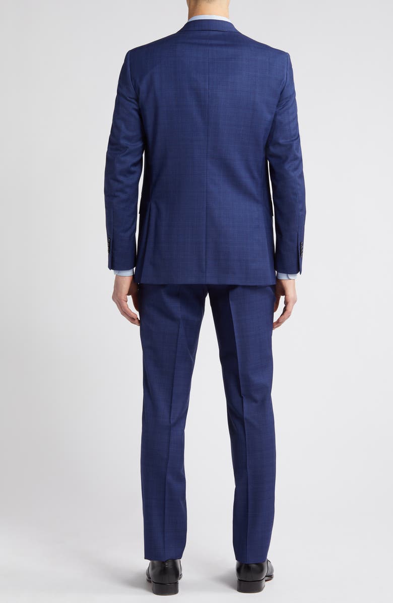 Peter Millar Glen Plaid Tailored Fit Wool Suit, Alternate, color,