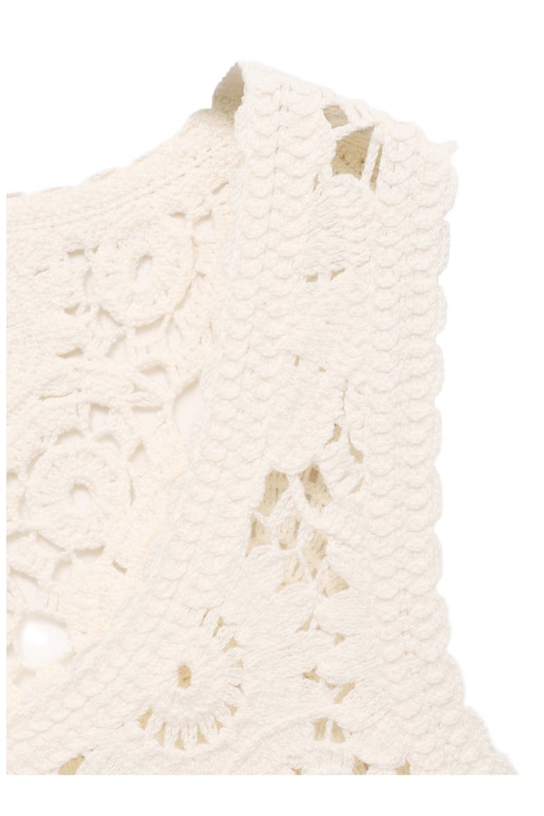 Floral Crochet Top, Alternate, color, ECRU