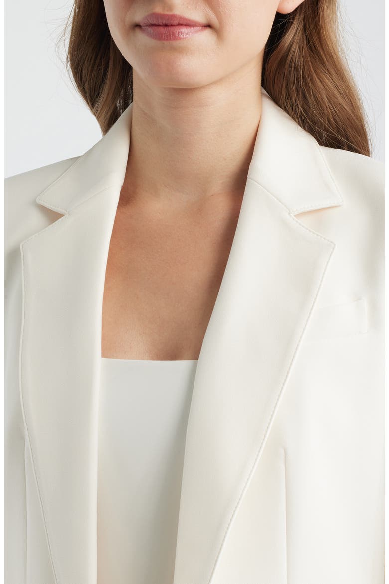 Tailored Open Front Blazer, Alternate, color, WHITE DOVE