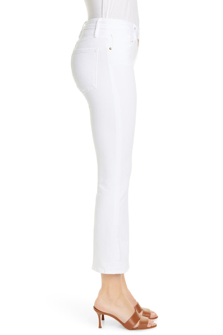 Le Crop Mini Bootcut Jeans, Alternate, color, BLANC