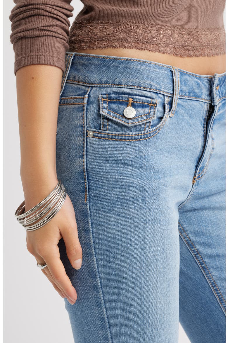 Low Rise Stretch Bootcut Jeans, Alternate, color, WESTERN WASH