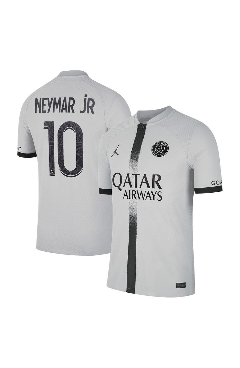 Nike Men's Nike Neymar Jr. Black Paris Saint-Germain 2022/23 Away Vapor Match Authentic Player Jersey, Alternate, color, 