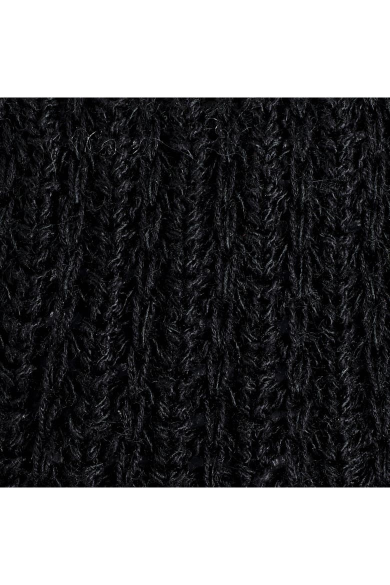 Open-Knit Bucket Hat, Alternate, color, BLACK