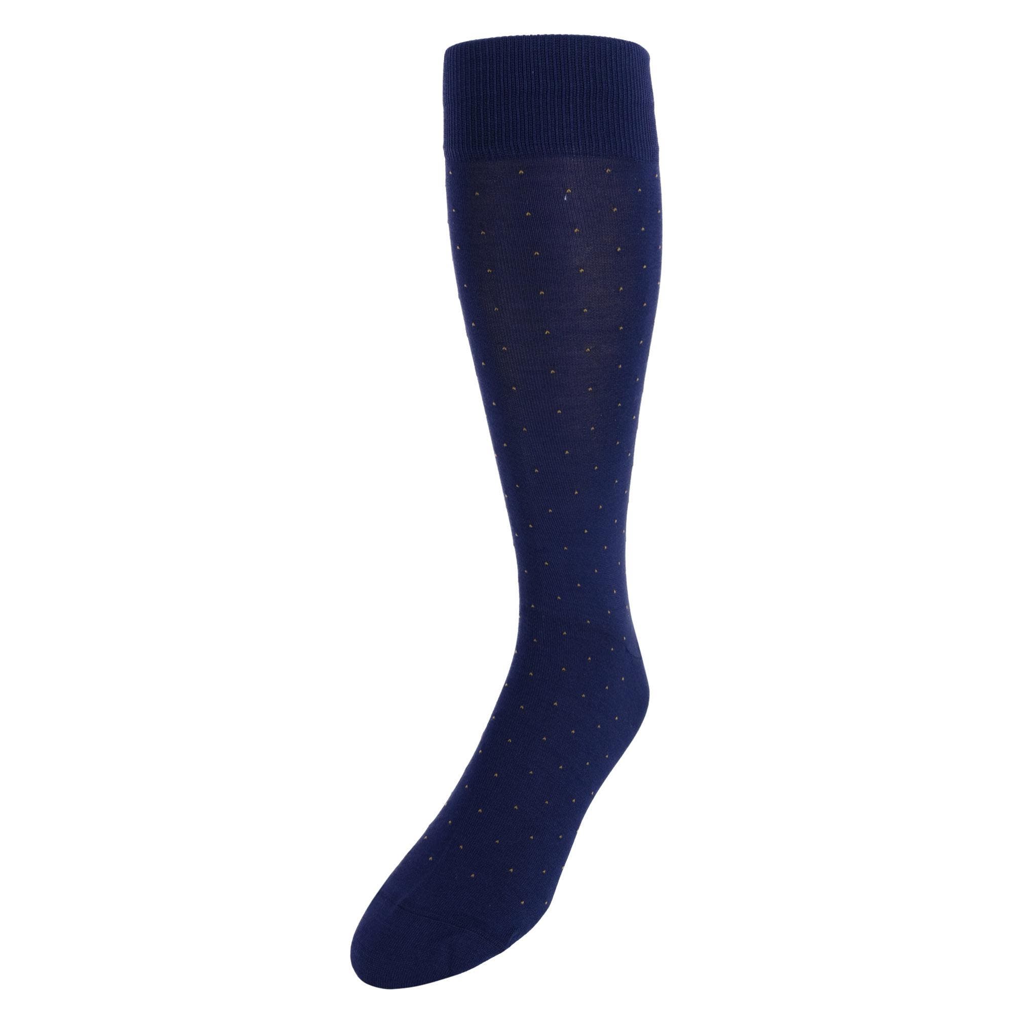 selected Navy with Gold Pindot