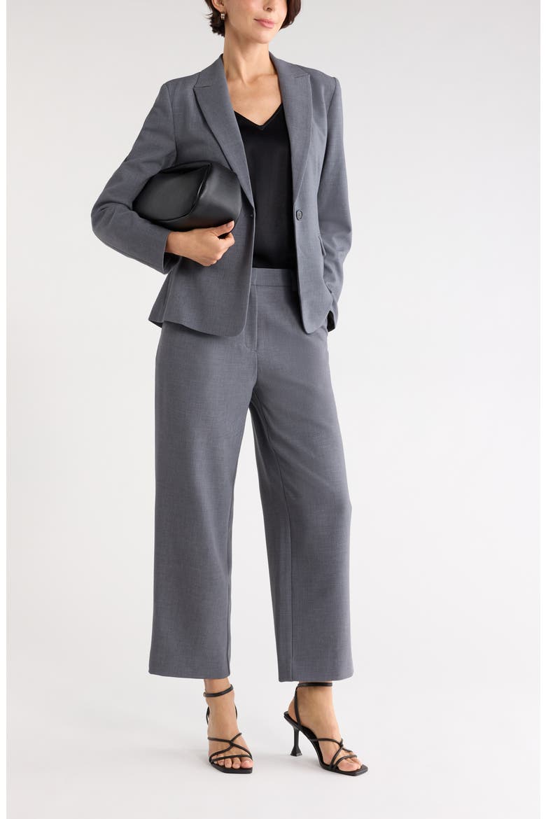 Sculpted Blazer, Main, color, GREY DEEP HEATHER