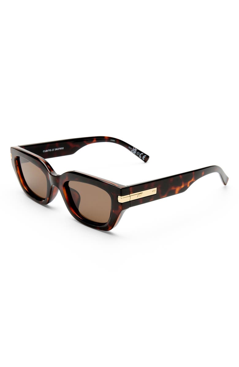 Le Specs Cubito 51mm Square Sunglasses, Alternate, color, Tort / Brown Mono