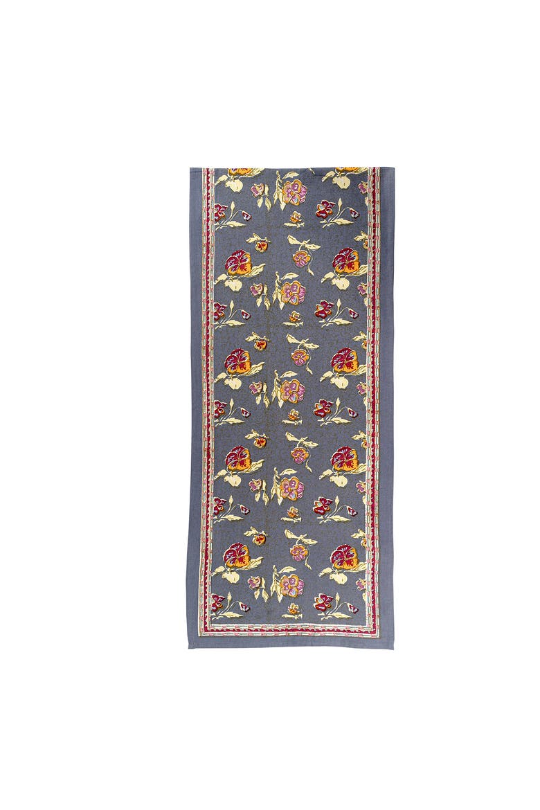 Pansy Runner, Main, color, Red/Grey 16" x 90"