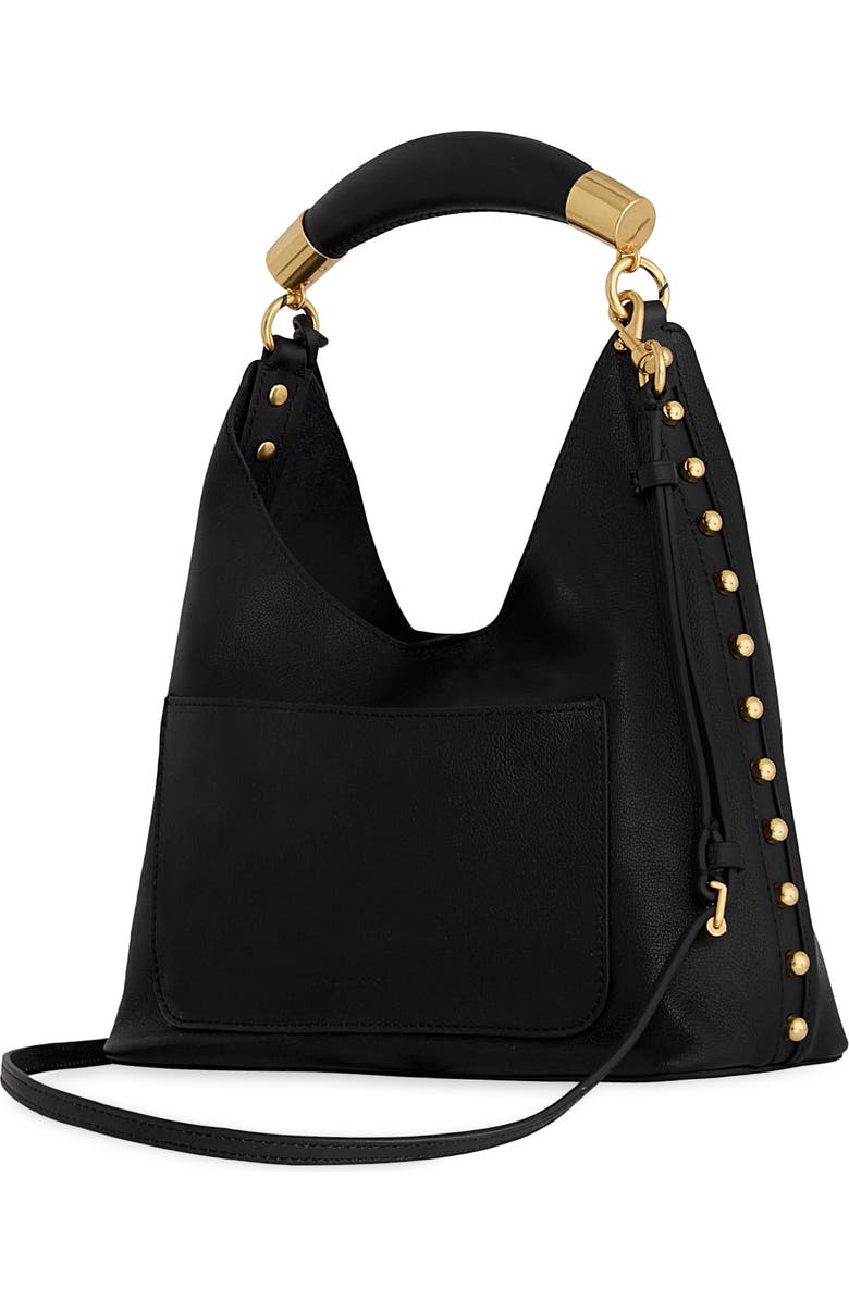Rebecca Minkoff Nolita Leather Top Handle Bag, Alternate, color, Black