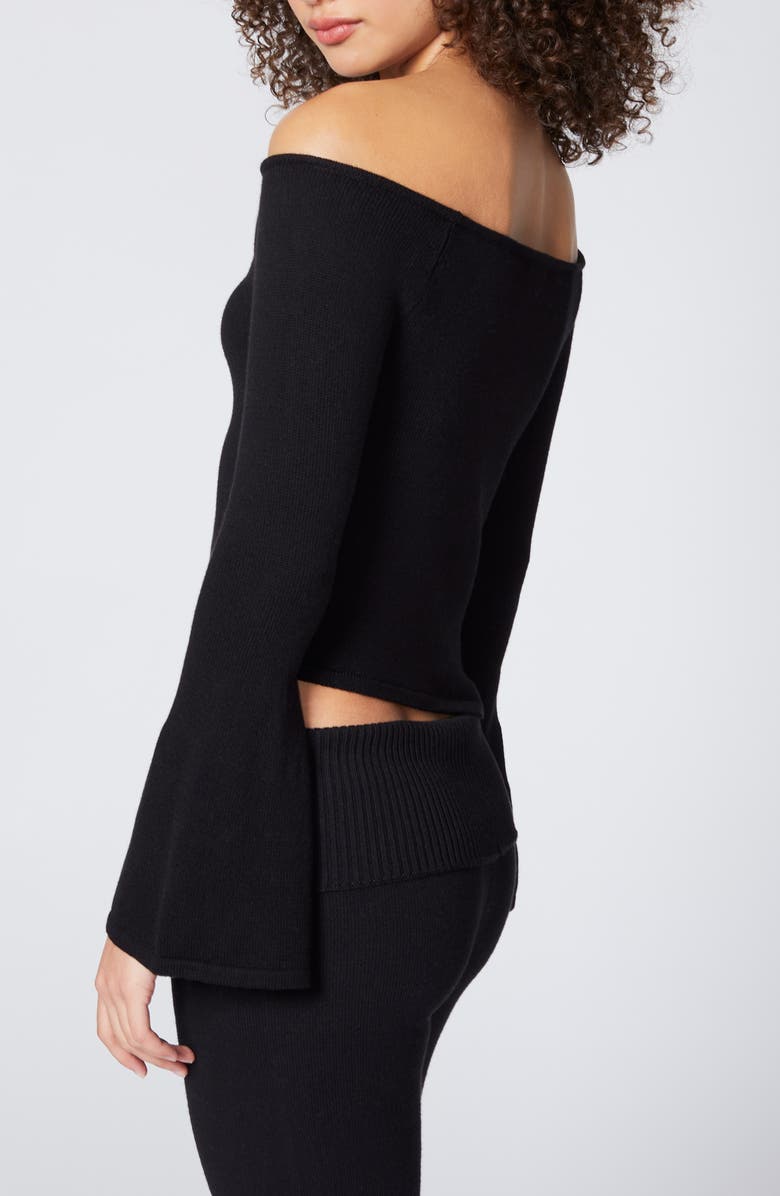 Florence by Mills Boat Neck Sweater, Alternate, color, Black