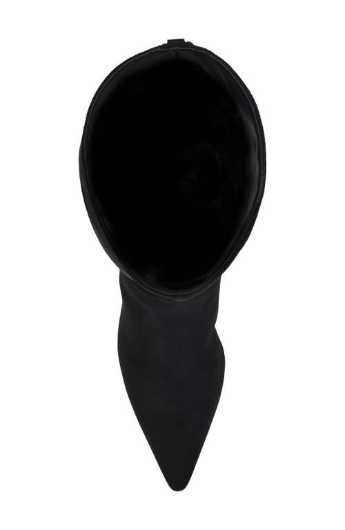 Guess Womens Palisa Tall Kitten Heel Dress Boots Regular Wide Calf In Black