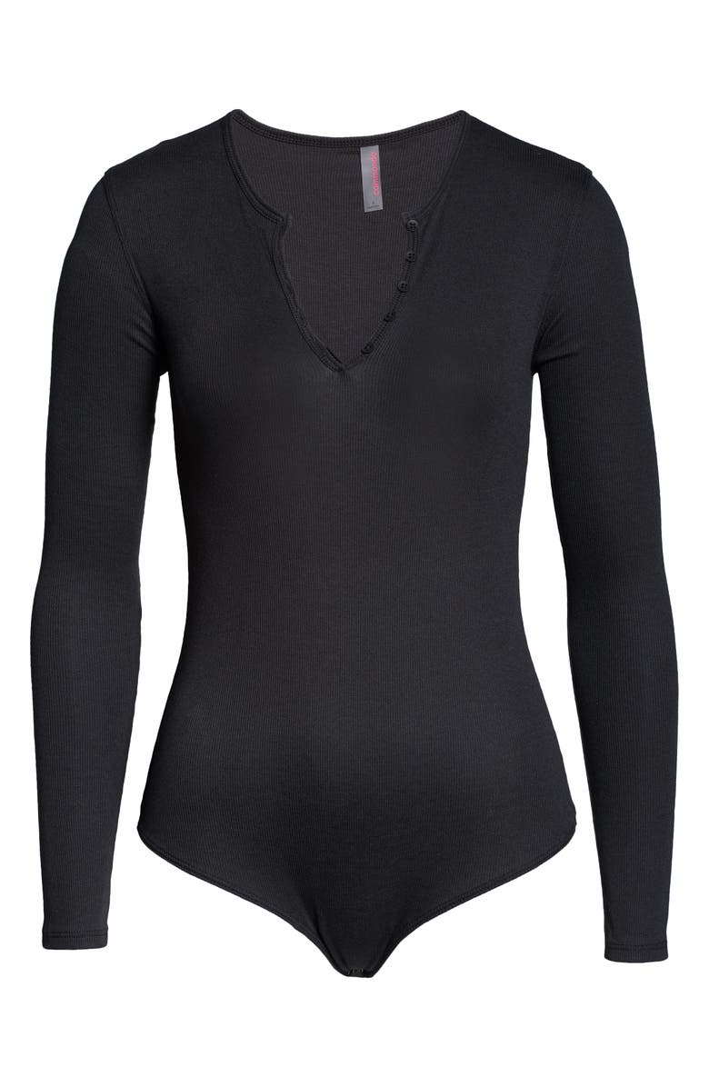 Commando Long Sleeve Rib Bodysuit, Alternate, color,