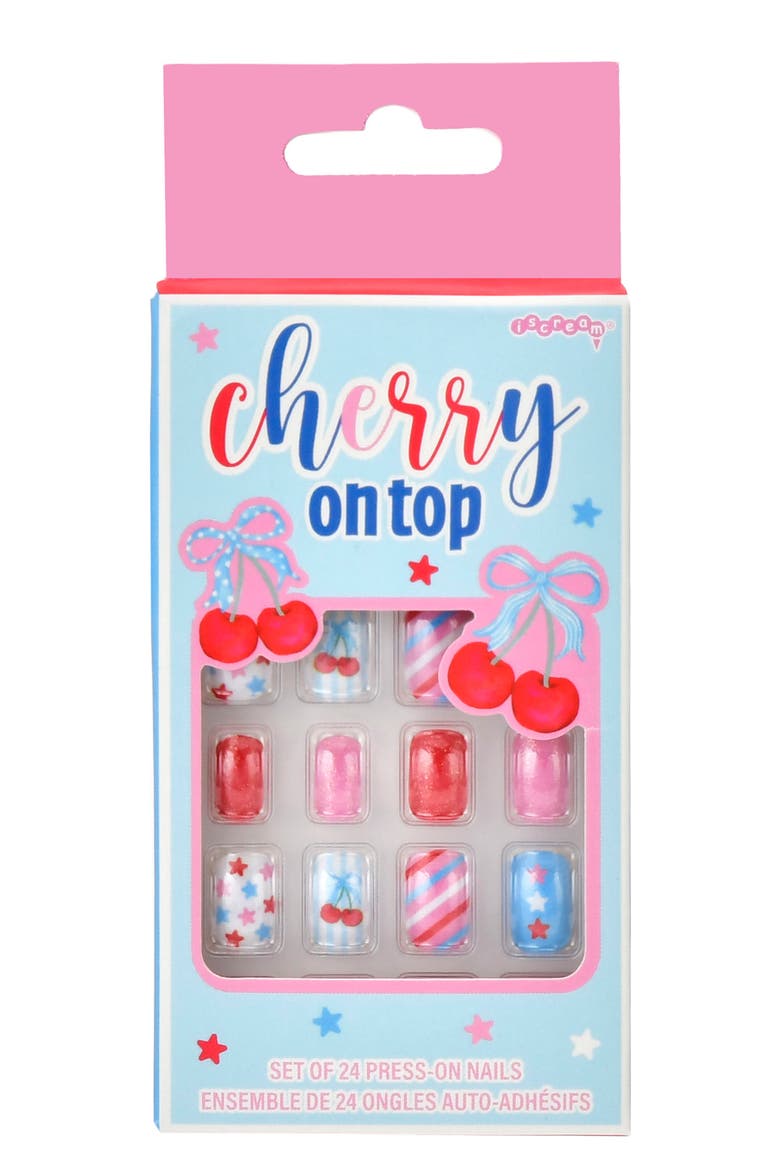 Cherry on Top Press-On Nails, Main, color, MULTI