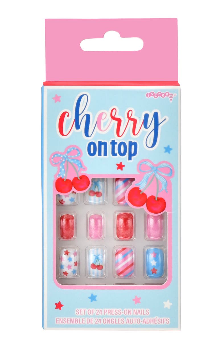 Iscream Cherry on Top Press-On Nails, Main, color, Multi