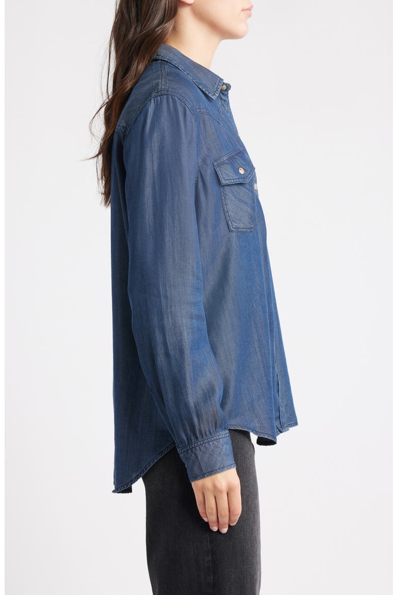 Remi Denim Shirt, Alternate, color, OCEANA
