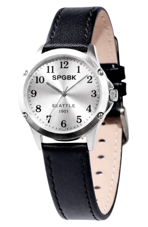 Archive Seattle 1901 Leather Strap Watch, 32mm