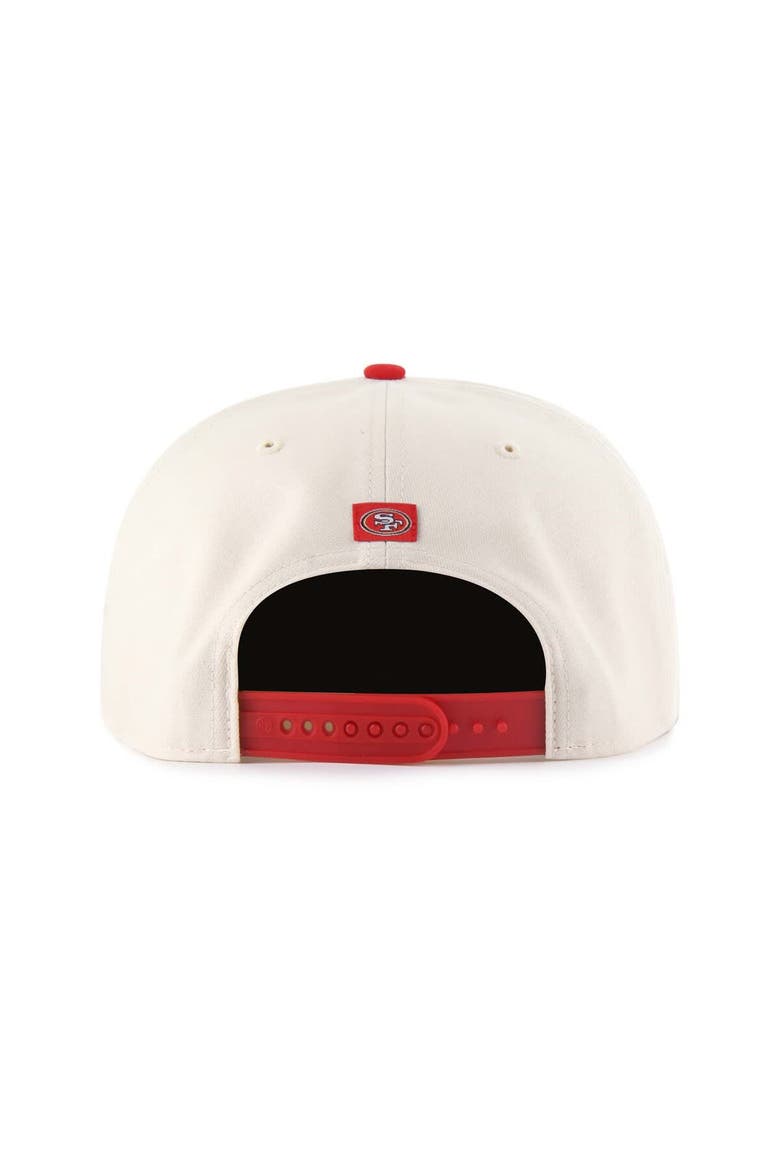 Men's '47  Natural San Francisco 49ers Payson Captain Adjustable Hat, Alternate, color, Natural