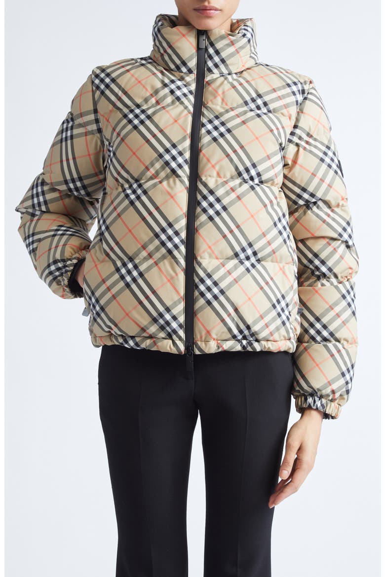 Ambleside Check Quilted Down Puffer Jacket (Women) | Nordstrom