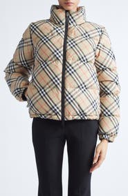 Burberry Ambleside Check Quilted Down Puffer Jacket