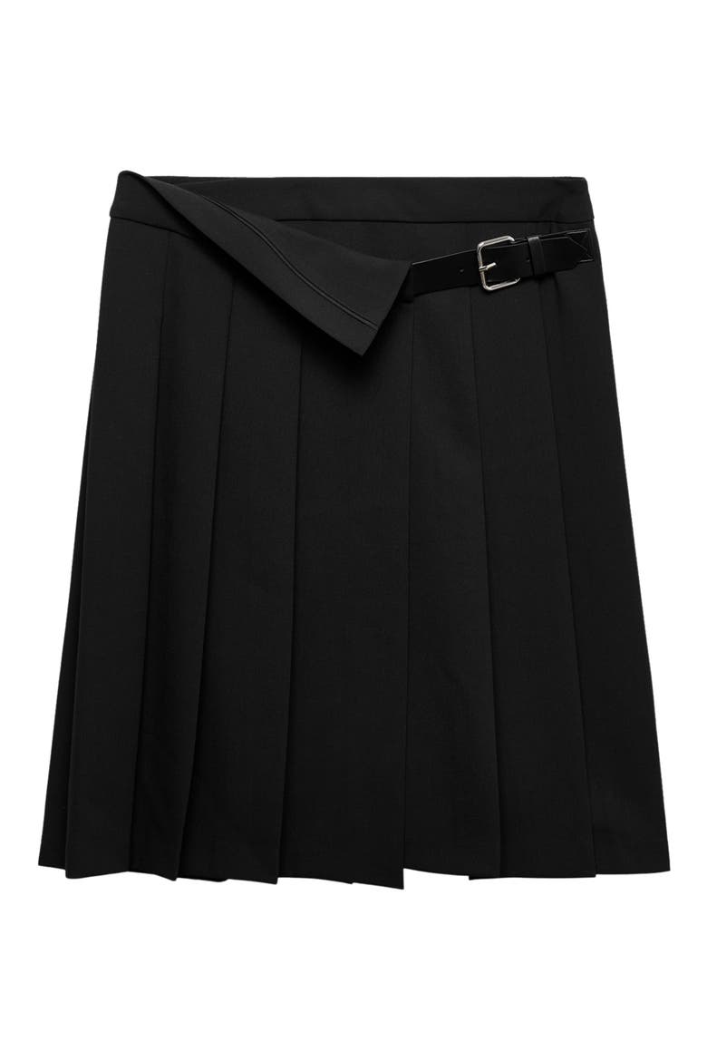 Pleated Skirt, Alternate, color, BLACK
