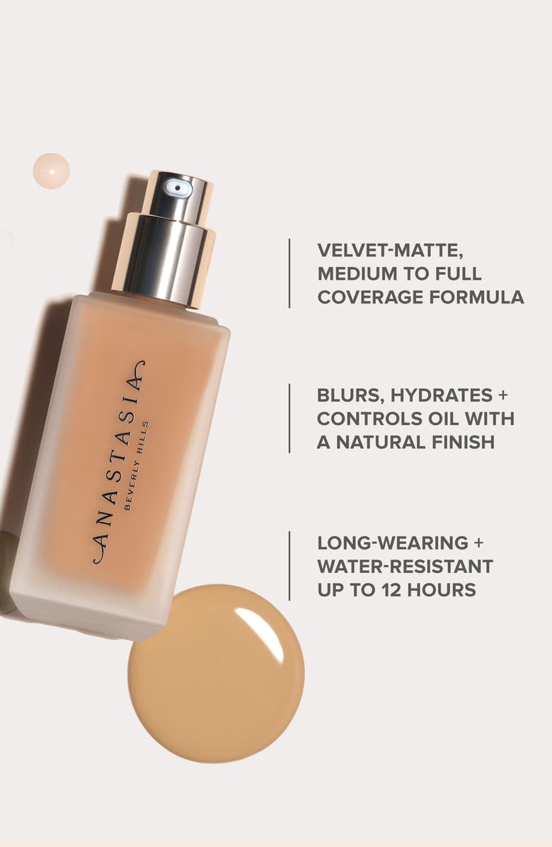 Anastasia Beverly Hills Impeccable Blurring Second-Skin Matte Foundation, Alternate, color, 4N Medium Neutral