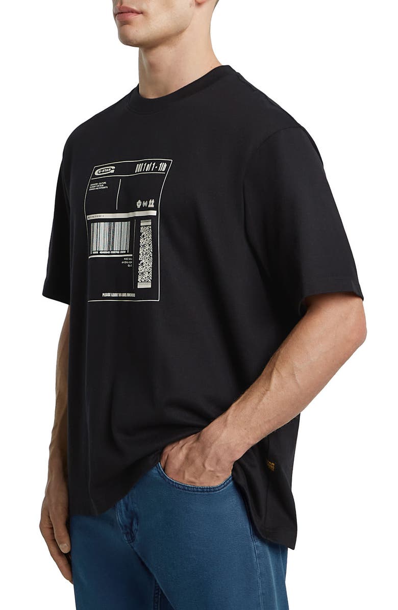 G-STAR Shipping Boxy Organic Cotton Graphic T-Shirt, Alternate, color, 