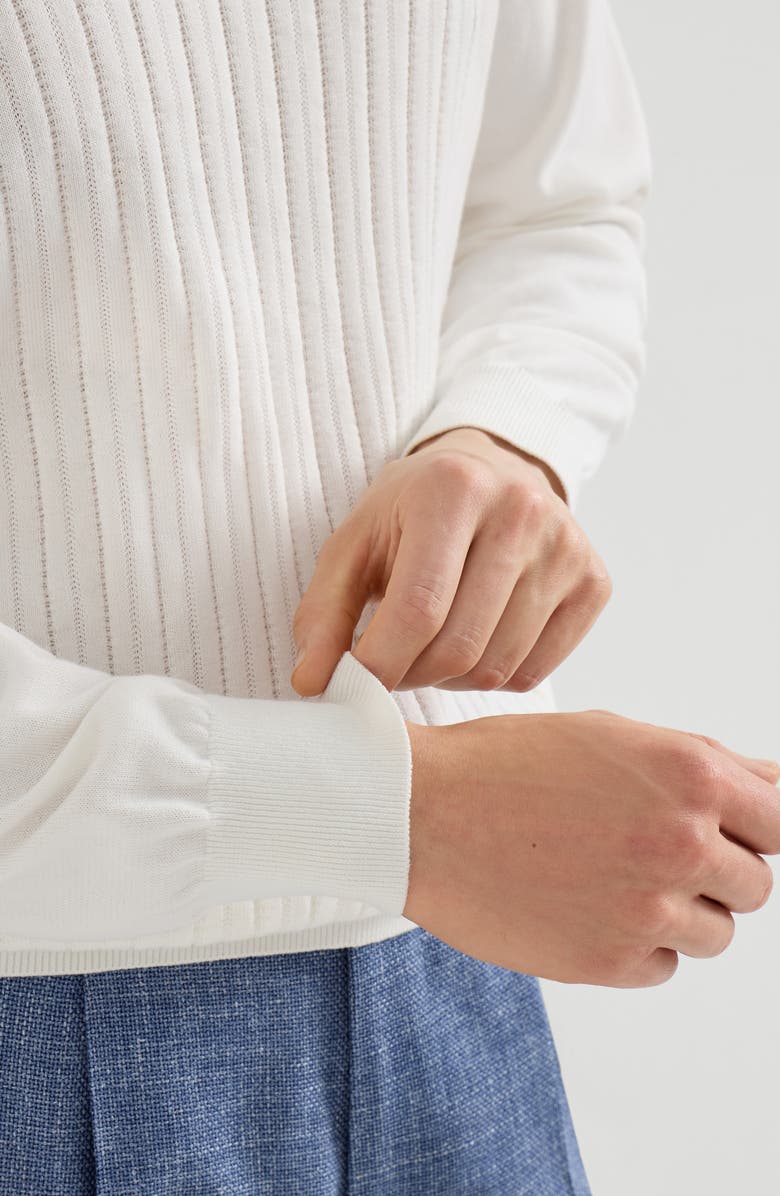 Brunello Cucinelli Cotton sweater, Alternate, color, Panama