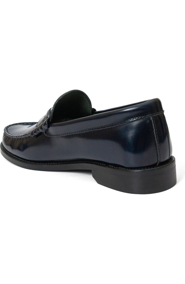 Menina Step Mila Leather Penny Loafer, Alternate, color, Navy