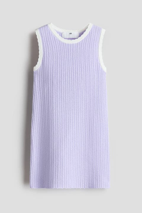 Textured cotton dress