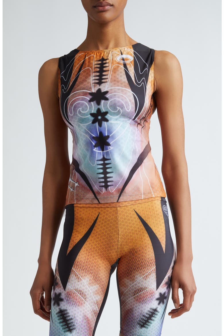 Pixel Print Tank, Main, color, ORANGINA