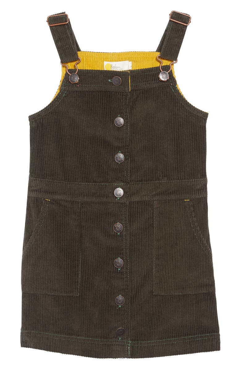 Mini Boden Corduroy Pinafore Dress, Main, color, 