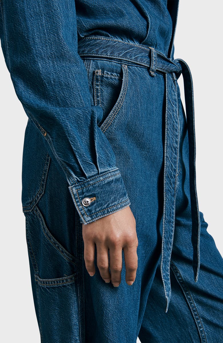 rag & bone Featherweight Denim Jumpsuit, Alternate, color, Barlow