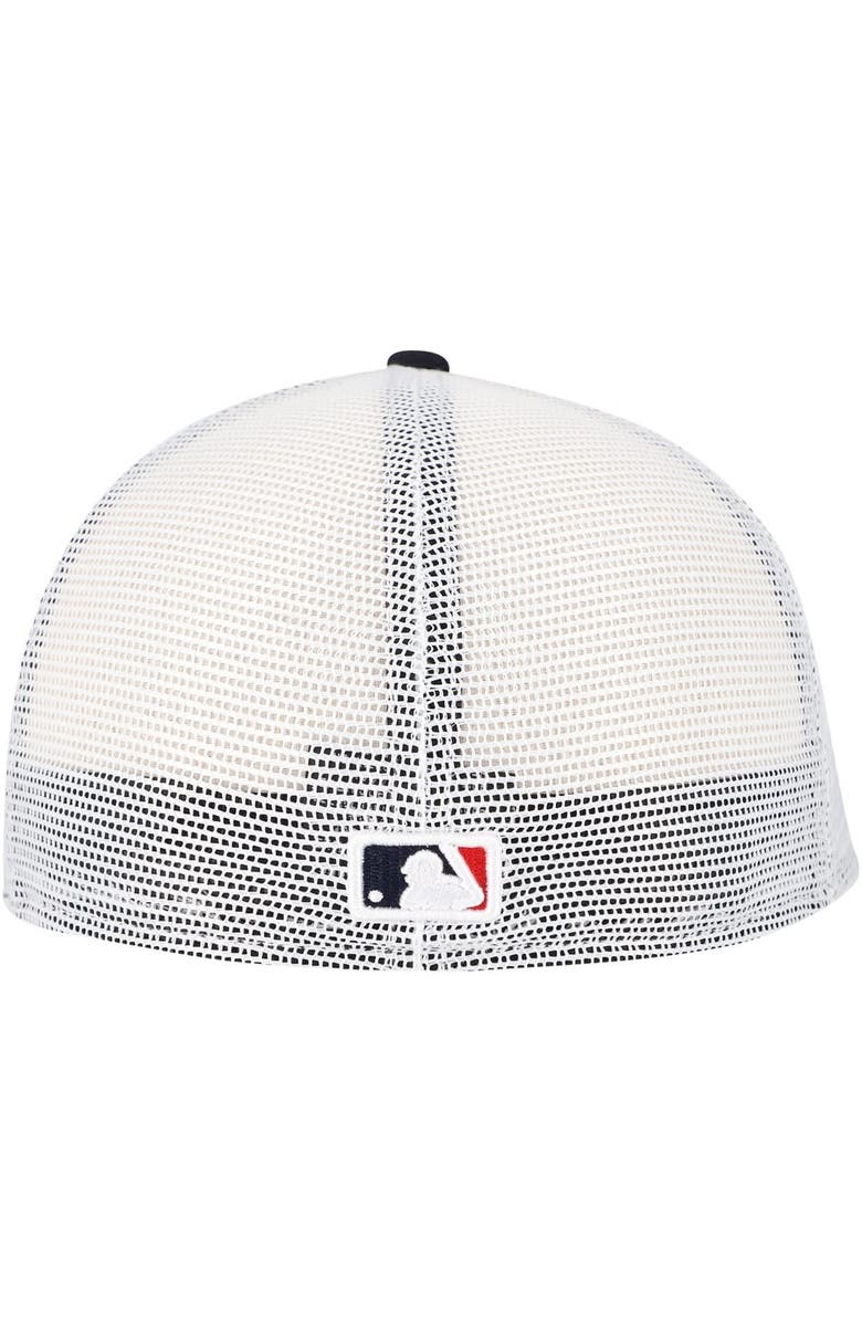 New Era Men's New Era Navy Minnesota Twins Team Color 59FIFTY Trucker Fitted Hat, Alternate, color, Navy