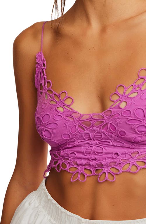 Free People Intimately Fp Asteria Lace Bralette In Radient Orchid
